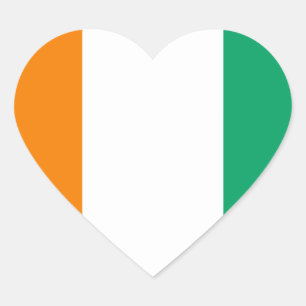 Pegatina En Forma De Corazón d'ivoire del côte