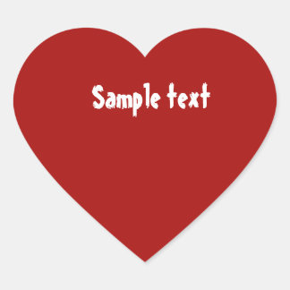 Pegatina En Forma De Corazón DIY Template cambia fácilmente el color y el texto