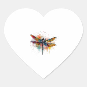 Pegatina En Forma De Corazón Dragón