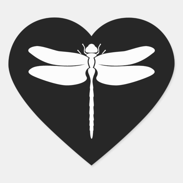 Pegatina En Forma De Corazón Dragón (Anverso)