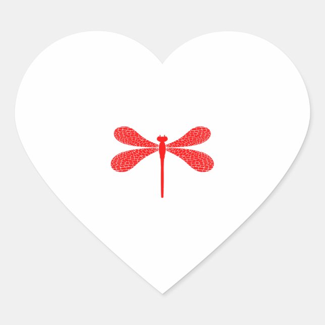 Pegatina En Forma De Corazón Dragón (Anverso)
