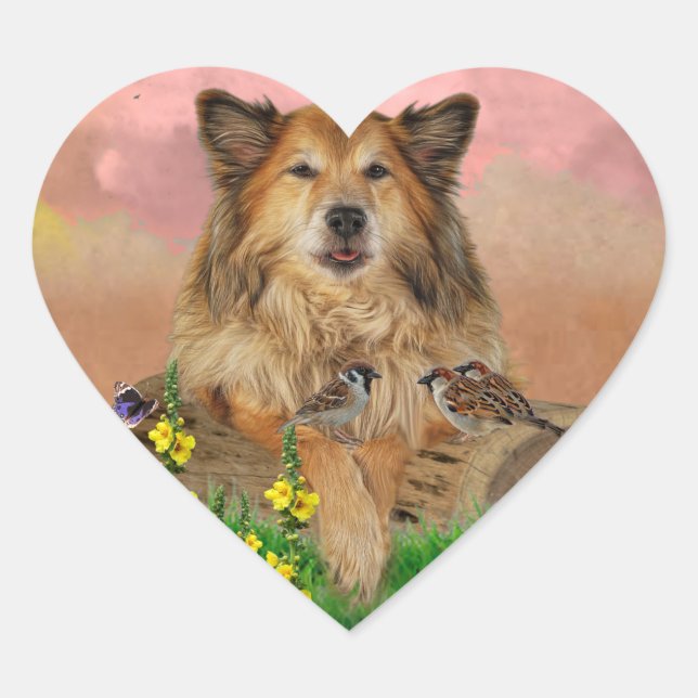 Pegatina En Forma De Corazón Droomstickers (Anverso)