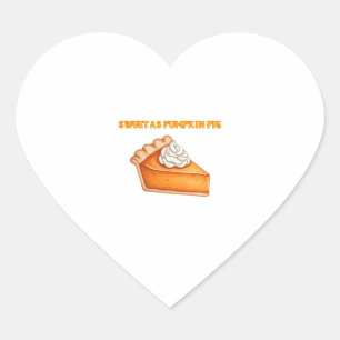 Pegatina En Forma De Corazón Dulce como la crema de calabaza � el postre del dí