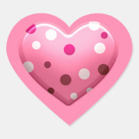 Dulce Corazón de Lunares Rosados para Baby Shower 