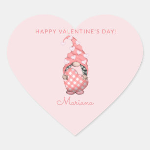 Pegatina En Forma De Corazón Dulces Favoritos de Fiesta de San Valentín Feliz