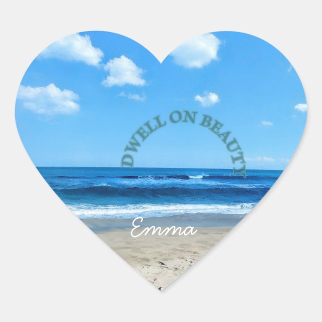 Pegatina En Forma De Corazón Earth Day stickers  (Anverso)