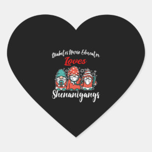 Pegatina En Forma De Corazón Educador de enfermeras para la diabetes Día de los