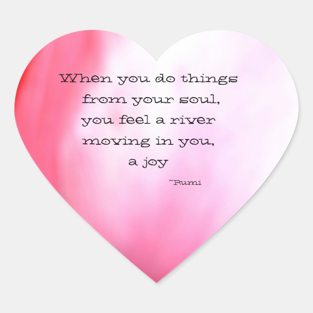 Pegatina En Forma De Corazón El alma - pegatina del corazón (Anverso)