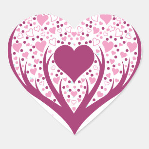 Pegatina En Forma De Corazón El amor está en todas partes.