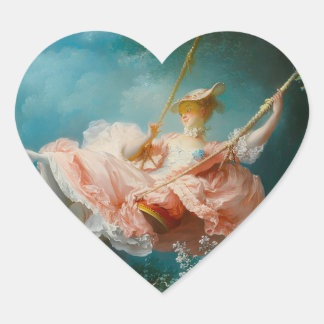 Pegatina En Forma De Corazón El Columpio Fragonard
