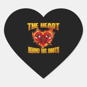 Pegatina En Forma De Corazón El corazón detrás de sus botes Amantes de los bo