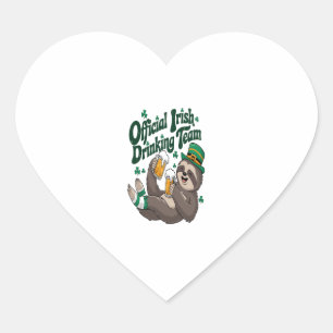 Pegatina En Forma De Corazón El Día de San Patricio