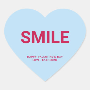 Pegatina En Forma De Corazón El día de San Valentín de mensajes de personalizad