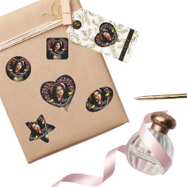 Pegatina En Forma De Corazón El día de San Valentín de pájaro canario