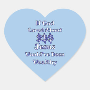 Pegatina En Forma De Corazón El dinero no es todo