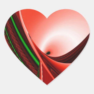 Pegatina En Forma De Corazón El espíritu del amor y la esperanza Resumen 3D Rai