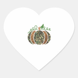 Pegatina En Forma De Corazón El leopardo de las calabazas imprime el día de acc