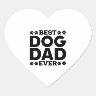 Pegatina En Forma De Corazón El mejor padre del perro - Padre del dueño del per