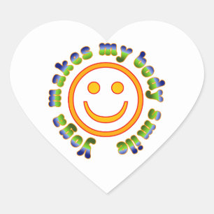 Pegatina En Forma De Corazón El Yoga Hace Que Mi Cuerpo Sonríe Salud Gimnasio N