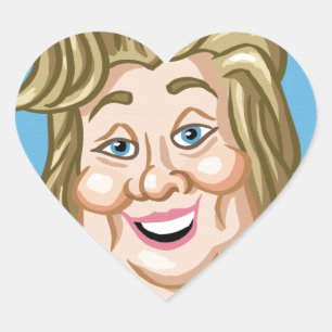 Pegatina En Forma De Corazón Elecciones de Hilary Clinton 2016