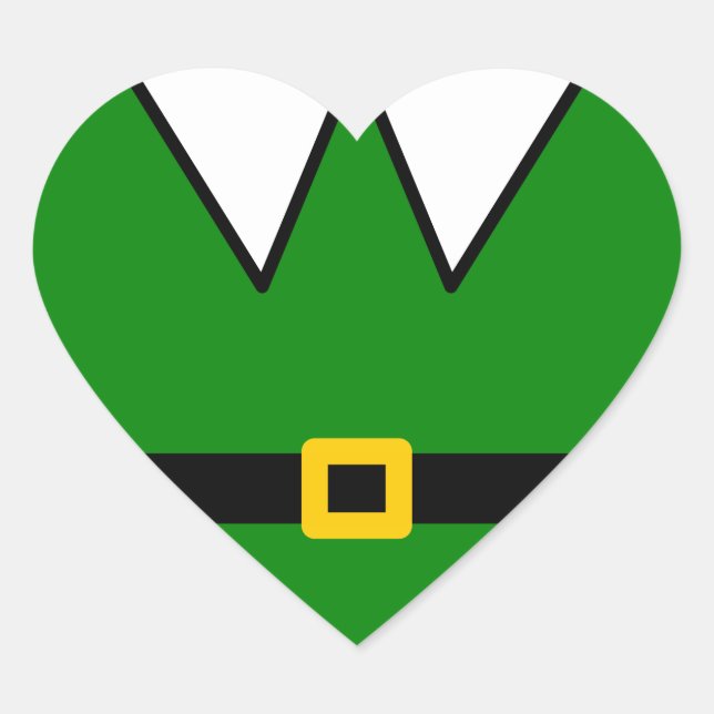 Pegatina En Forma De Corazón elefante (Anverso)