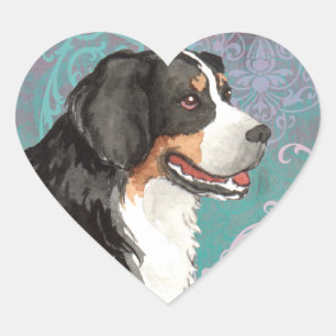 Pegatina En Forma De Corazón Elegante Berner
