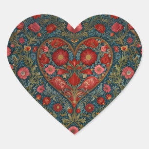 Pegatina En Forma De Corazón Elegante diseño de corazón del día de San Valentín