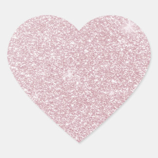 Pegatina En Forma De Corazón Elegante purpurina de chicas chaval rosa abstracto