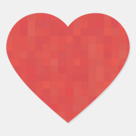 Pegatina En Forma De Corazón elegante y minimalista patrón moderno