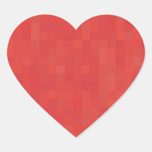 Pegatina En Forma De Corazón elegante y minimalista patrón moderno