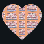 Pegatina En Forma De Corazón Elegante y único arte con estampado cardíaco para<br><div class="desc">Obras de arte de estilo cordial exclusivas para todas las edades Añade un toque de amor a tu colección de artículos de papelería con este diseño de corte Sentimental Hearts Checkered. Ya sea un portátil, una tarjeta de felicitación o un pegatina, este diseño aporta una estética romántica y elegante a...</div>