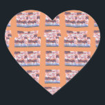 Pegatina En Forma De Corazón Elegante y único arte con estampado cardíaco para<br><div class="desc">Obras de arte de estilo cordial exclusivas para todas las edades Añade un toque de amor a tu colección de artículos de papelería con este diseño de corte Sentimental Hearts Checkered. Ya sea un portátil, una tarjeta de felicitación o un pegatina, este diseño aporta una estética romántica y elegante a...</div>