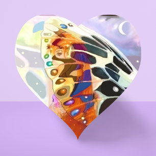Pegatina En Forma De Corazón Elfin Heart