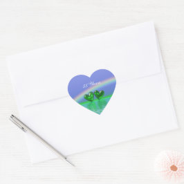 Pegatina En Forma De Corazón Emerald Hearts por el 55 Aniversario