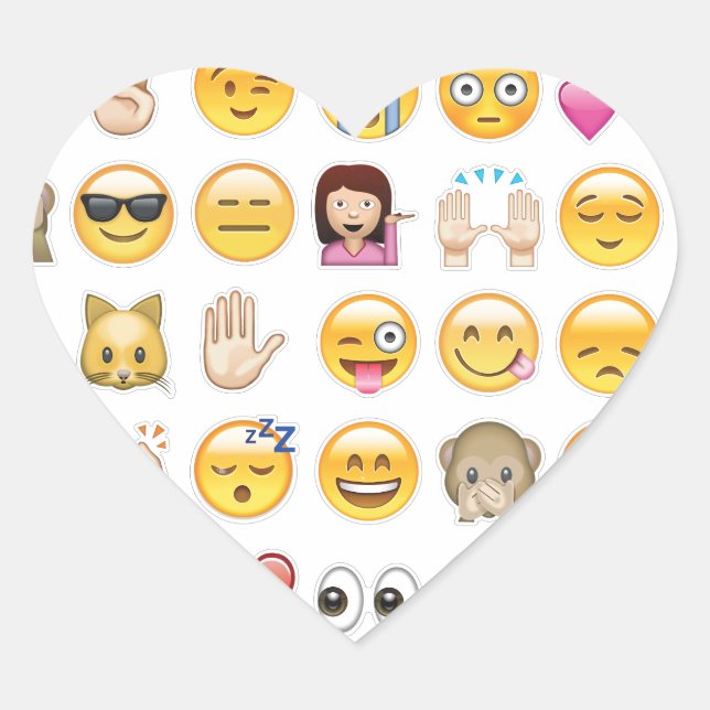Pegatina En Forma De Corazón emoji (Anverso)