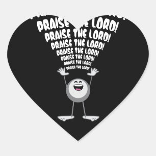 Pegatina En Forma De Corazón Emoji de Alabar al Señor