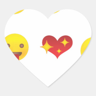 Pegatina En Forma De Corazón Emojis de San Valentín