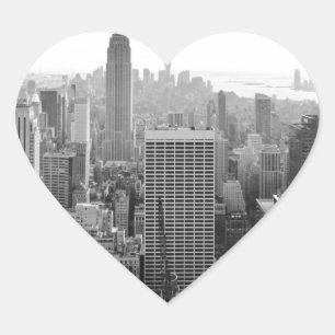 Pegatina En Forma De Corazón Empire State Building Manhattan