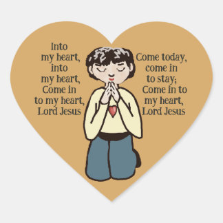 Pegatina En Forma De Corazón En mi corazón Señor Jesús 
