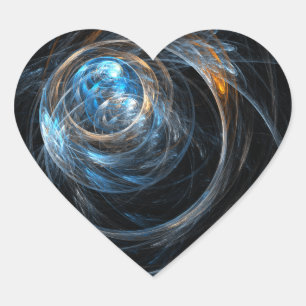 Pegatina En Forma De Corazón En todo el mundo pegatina del corazón del arte