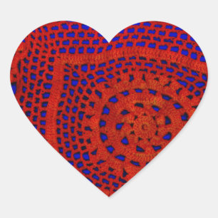 Pegatina En Forma De Corazón Encaje, cordón, lazo, del cordón,