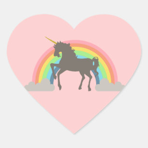 Pegatina En Forma De Corazón Energía de Unicorn