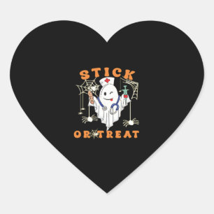 Pegatina En Forma De Corazón Enfermera de Stick or Treat Disfraz de enfermera e