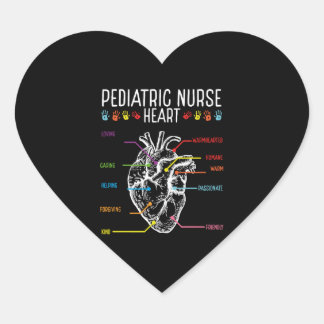 Pegatina En Forma De Corazón Enfermeras pediátricas registradas Accesorios