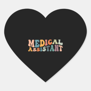 Pegatina En Forma De Corazón Enfermería de enfermería de Groovy Medical Assista