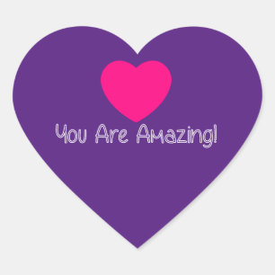Pegatina En Forma De Corazón ¡Eres Increíble!
