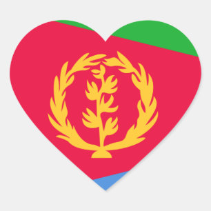 Pegatina En Forma De Corazón eritrea