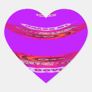 Pegatina En Forma De Corazón Es gracioso que te echo de menos que estoy aburrid