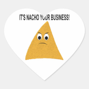 Pegatina En Forma De Corazón Es Nacho tu negocio