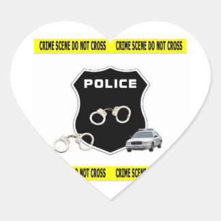 Pegatina En Forma De Corazón Escena del crimen